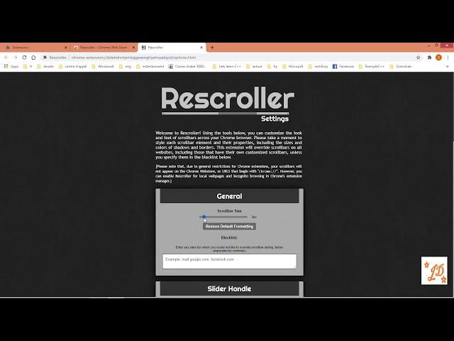 TUTO(EN)Adjust Scrollbar in Google Chrome