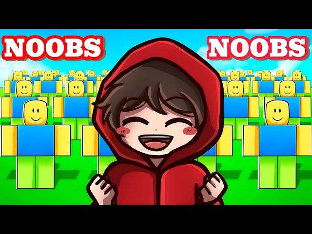 1 vs 1,000,000 Noobs in roblox!