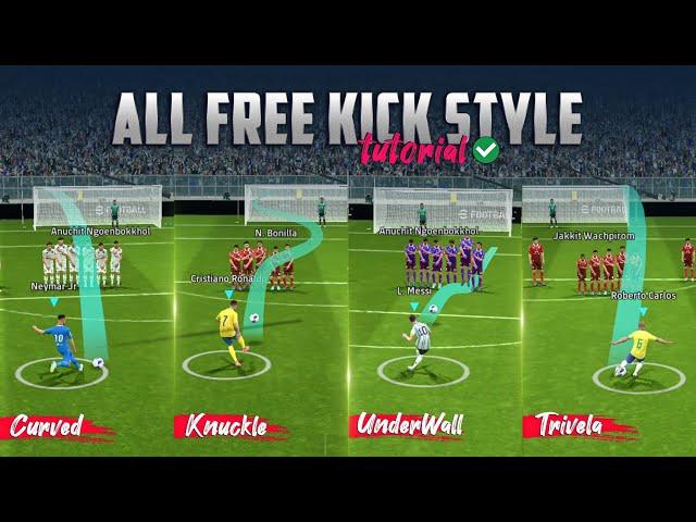 All Types of Free Kick in eFootball 2025 Mobile [ Tutorial ]