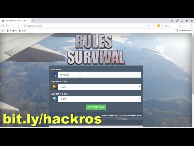 Rules of survival hack-Unlimited free gold and diamonds for android and ios