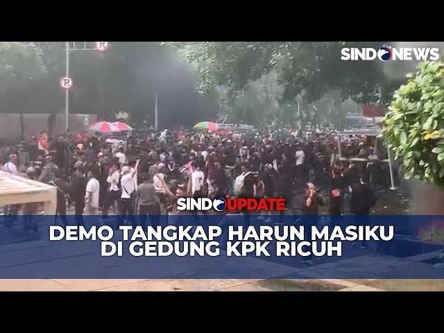 Tuntut Tangkap Harun Masiku, Aksi Massa di Gedung KPK Berakhir Ricuh - Sindonews Update