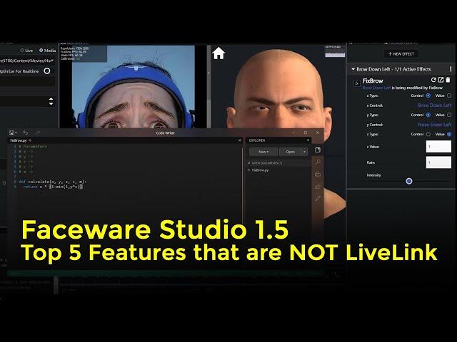 Faceware Studio 1.5 Top 5 Features (that are NOT LiveLink)