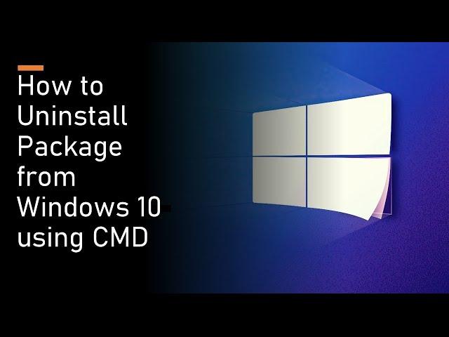 How to Uninstall Python package from Windows 10 using cmd | Uninstall pip packages