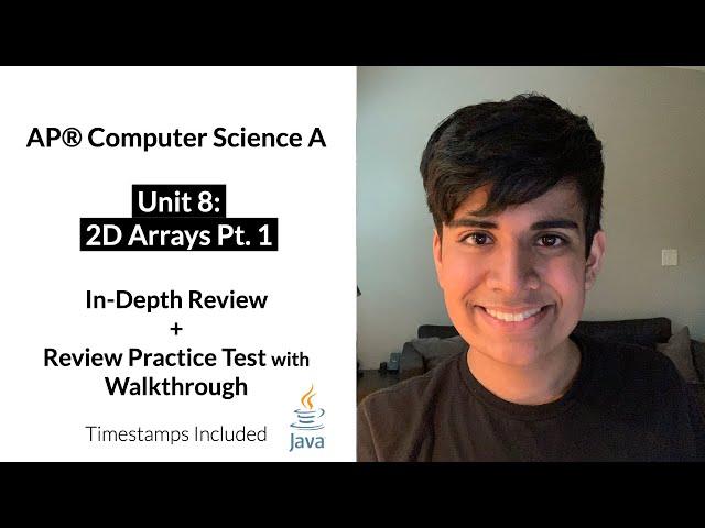 APCS Unit 8 (Part 1): 2D Arrays In-Depth Review and Practice Test | AP Computer Science A