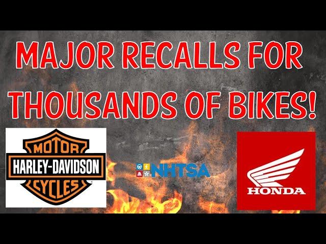 URGENT RIDER ALERT: Major Harley-Davidson & Honda Recalls (June 2025)
