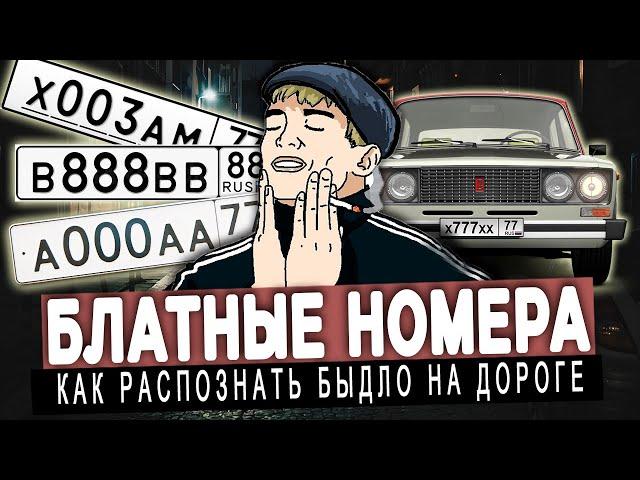 БЛАТНЫЕ НОМЕРА - пережиток прошлого или дешёвый понт?