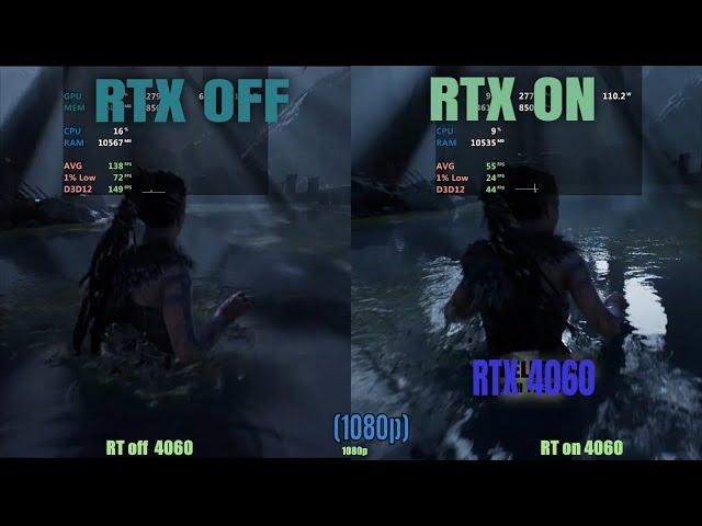 Rtx 4060:  Ray Tracing On Vs Off!