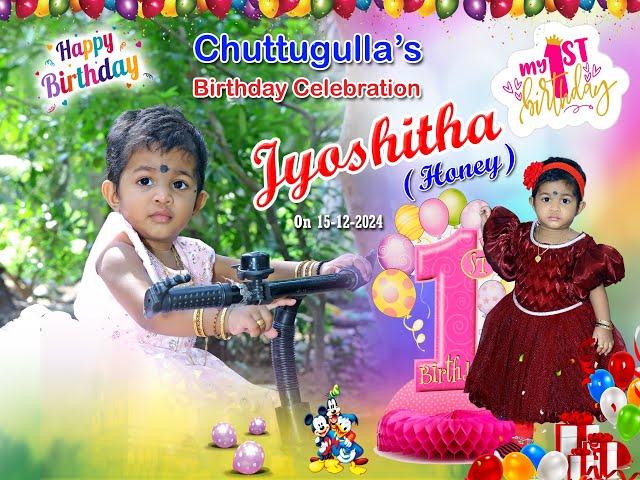 CHUTTUGULLA'S 1ST BIRTHDAY CELEBRATION || 15-12-24@11:00AM| SL CREATION PHOTOGRAPHY -9989569060