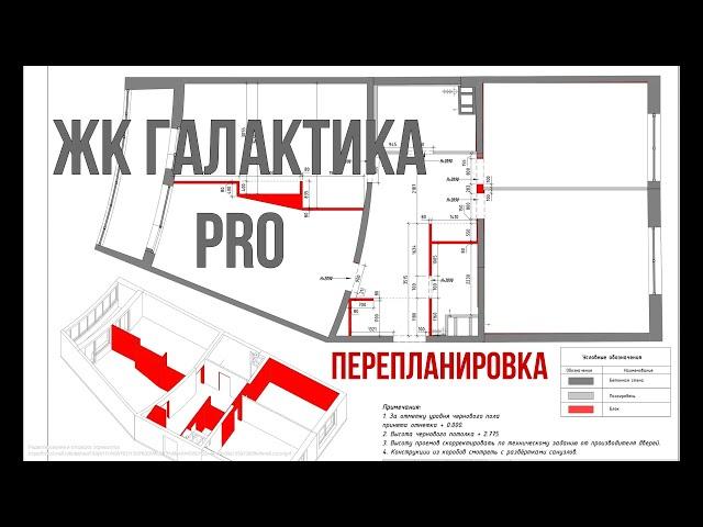 ЖК Галактика PRO | Перепланировка квартиры | Обзор пяти проектов на конец апреля 2023 года