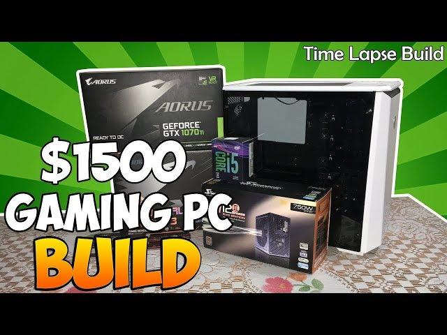 $1500 Gaming PC Time Lapse Build - Phanteks P400 PC Build