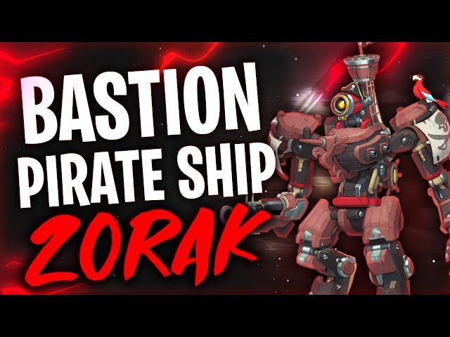 OVERWATCH - BASTION "PIRATE SHIP" SKIN GAMEPLAY!