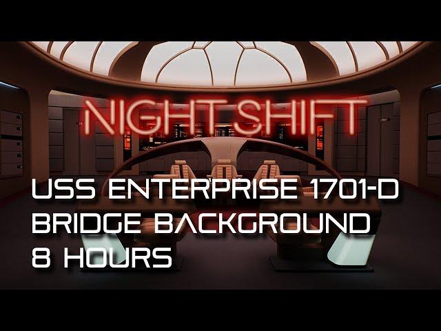  TNG Bridge NIGHT SHIFT Ambience *8 HOURS* (Star Trek Sleep Sounds)