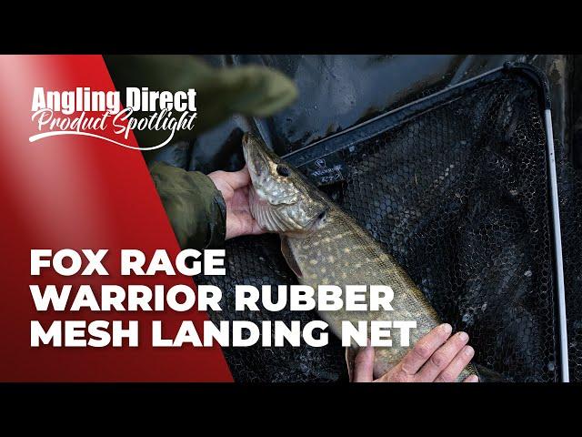 Fox Rage Warrior Rubber Mesh Landing Net – Predator Fishing Quickbite