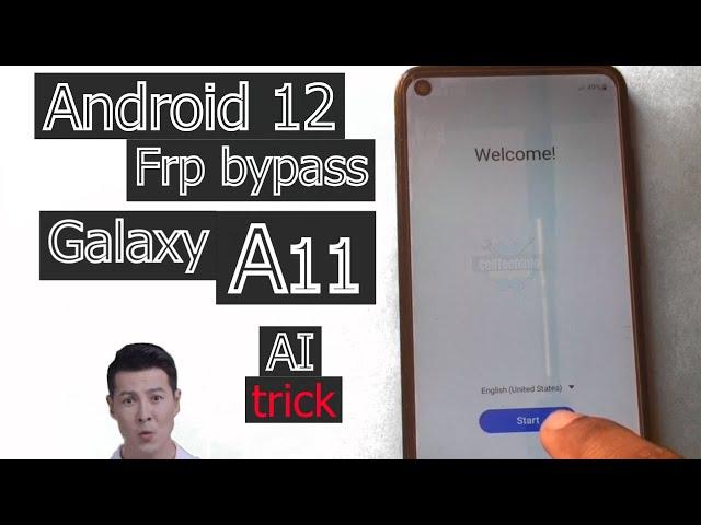 Samsung galaxy A11 Frp Bypass Google Account Android 12