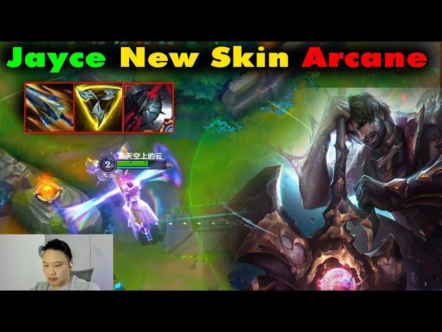 Arcane JAYCE New Skin Wild Rift | Build Trinity Force item super carry | 2 Gameplay Best Jayce China