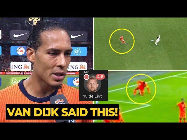 Van Dijk BLAMES De Ligt after made ERROR again during Netherlands game last night | Man Utd News