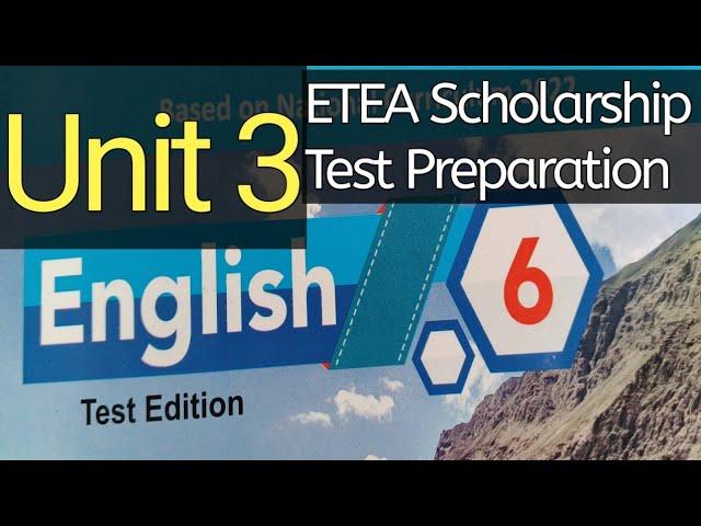 Health and Safety Chapter 3 Grade 6th English Kp Textbook for ETEA Scholarship Test Preparation