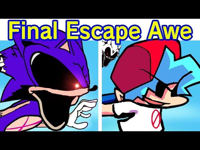 Friday Night Funkin' VS Sonic.EXE - Final Escape Awe Remix (Playable) (FNF Mod/Sonic)