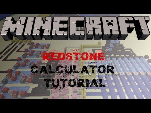 Minecraft Tutorial: HOW TO BUILD A REDSTONE CALCULATOR (1.6+ / 1.7+) - Vanilla Minecraft Tutorial