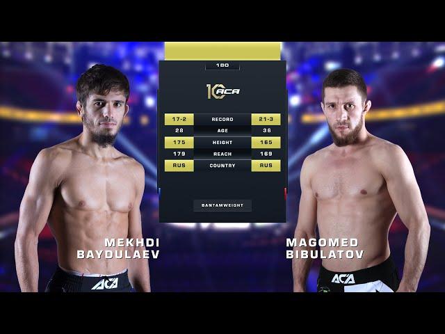 Мехди Байдулаев vs. Магомед Бибулатов | Mekhdi Baydulaev vs. Magomed Bibulatov | ACA 180