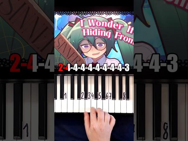 Confessions of a rotten girl Sawtowne Piano Tutorial #shorts