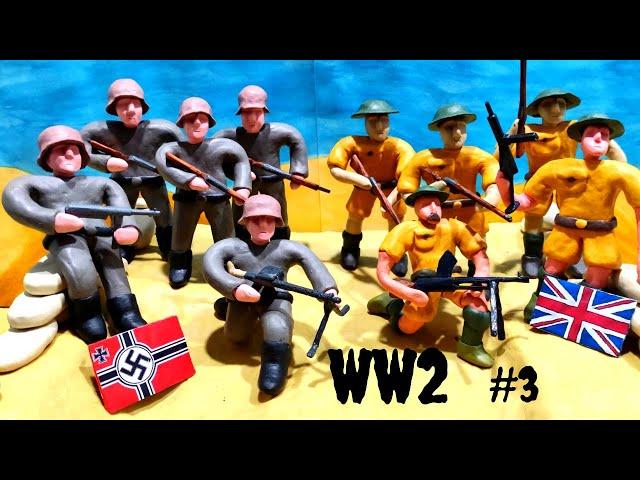 World War 2 in clay. British infantry vs Wehrmacht. #3