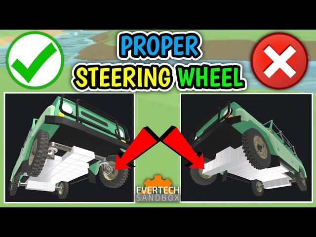 How to make Steering wheel Properly in Evertech Sandbox | ShuGu Gaming.