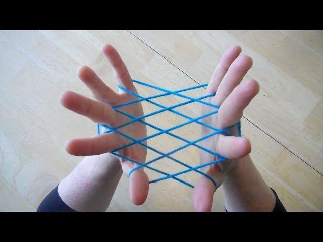 Hammock / Fishnet string figure - Step by step  tutorial