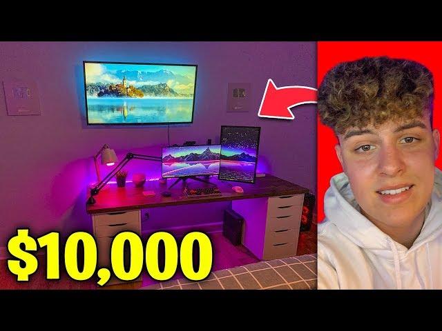 My $10,000 Dream Gaming Setup Tour At Age 15!  2020 Gaming/Room Tour | Kybo