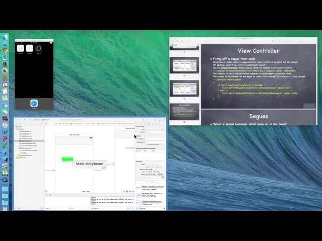 Learn IOS Tutorial 4 - Segue, MVC, Diff kinds of Apps