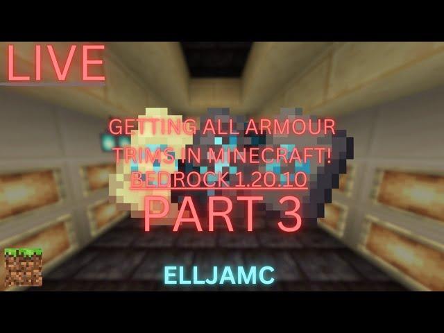 GETTING ALL ARMOUR TRIMS IN MINECRAFT 1.20.10 PART 3