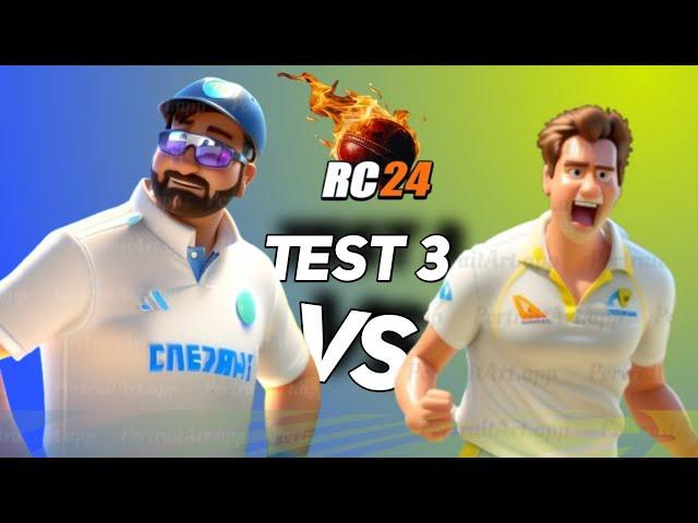 India Vs Australia - 3rd Test Day 1 Session 3 Live - Real Cricket 24 Live