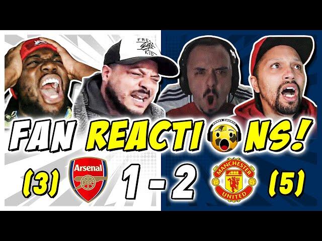 ARSENAL FANS MELTDOWN  REACTION TO ARSENAL (3) 1-2 (5) MAN UTD | FA CUP FAN REACTIONS