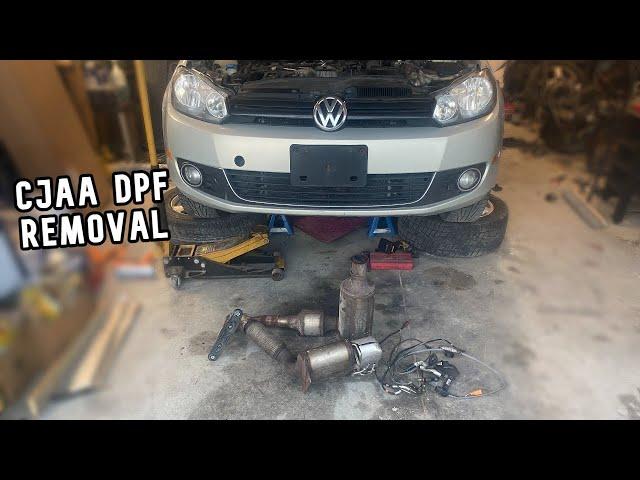 CJAA Volkswagen TDI DPF/Cat removal *FOR REPAIR/REPLACEMENT PURPOSED*