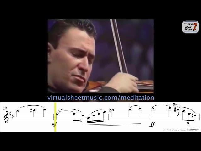 Massenet - Meditation from Thais - Sheet Music Play Along