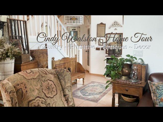 MUST WATCH! ~ Primitive COUNTRY Farmhouse HOME TOUR ~ Decorating With ANTIQUES & PRIMITIVES ! ~