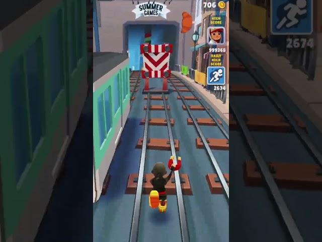 Subway Surfers Gameplay #subwaysurfers #subwayshorts #fastrun #highestscoreinsubway #walkthroughgame