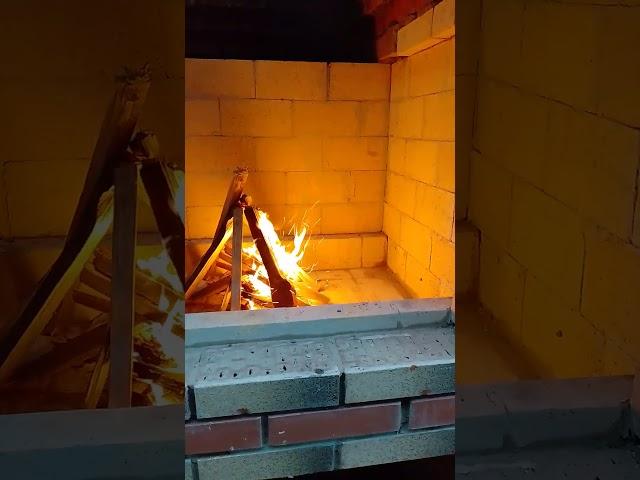 первый опыт по печь-мангал без проекта своими руками