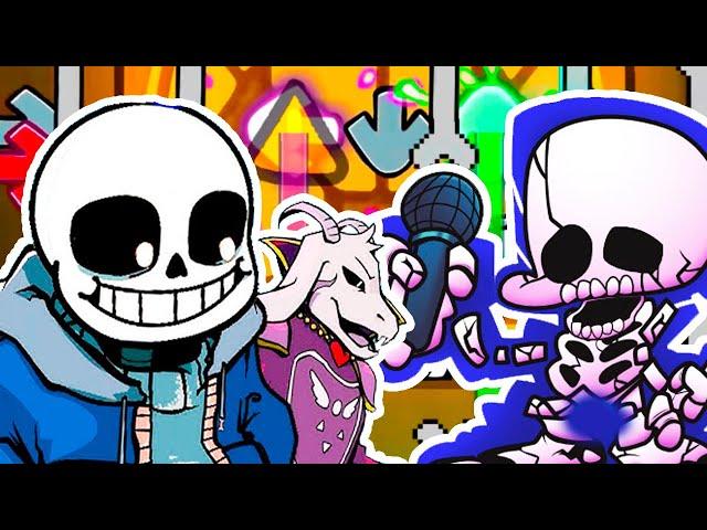 АНДЕРТЕЙЛ FNF - ЛУЧШИЙ МОД ? МЕГА САНС ! - Friday Night Funkin' Undertale Vs Sans, Asriel & Flowey