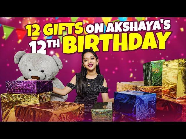 12 Surprise birthday Gift| Unboxing| Akshaya | kannan️bhagavathy