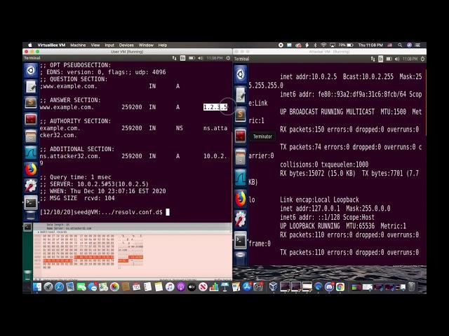 DNS Cache Poisoning Attack Demo