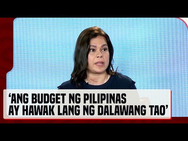 VP Duterte: Hawak lang ng dalawang tao ang budget ng Pilipinas: Speaker Romualdez at Rep. Zaldy Co