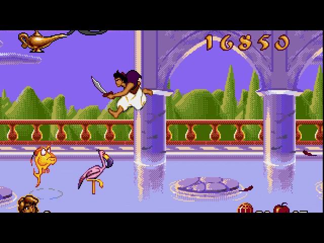 Disney's Aladdin Sega Genesis no death 60fps