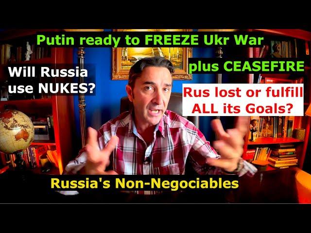 Russia ready to discuss freezing war. Rus lost or fulfill ALL its goals? Will Rus use Nukes?