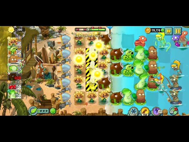 Plants vs Zombies 2 - Big Wave Beach - Day 23 Walkthrough