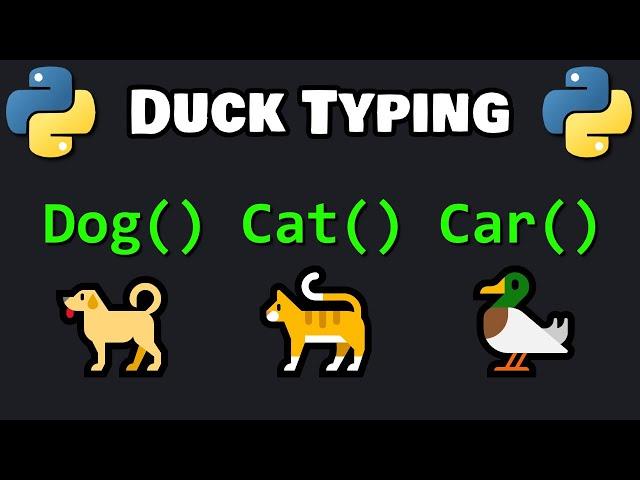 Learn Python DUCK TYPING in 4 minutes! 