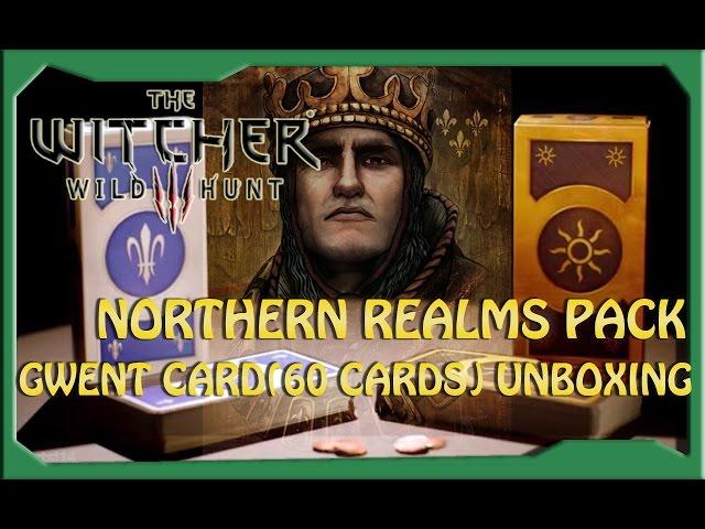 The Witcher 3: Wild Hunt - Northern Realms Gwent Cards (60 cards) Detailed Unboxing