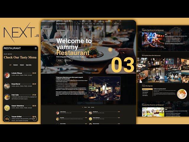  Nextjs Website: Building a Responsive Restaurant Website using TypeScript (3)