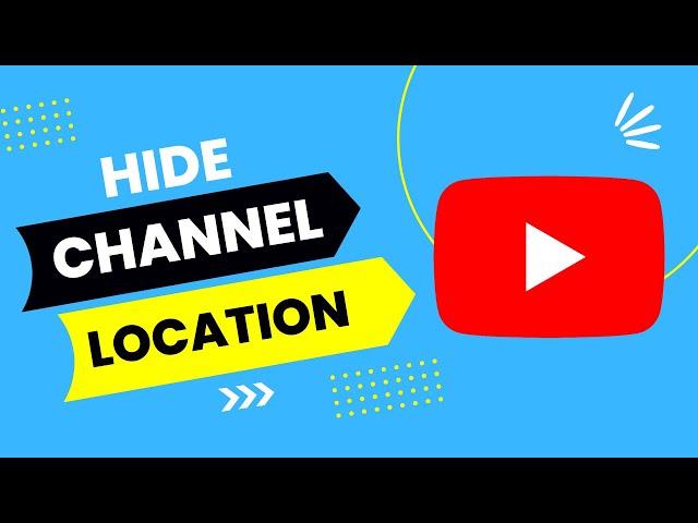 Hide Country Location on YouTube Channel in 2024 - 100% working new method