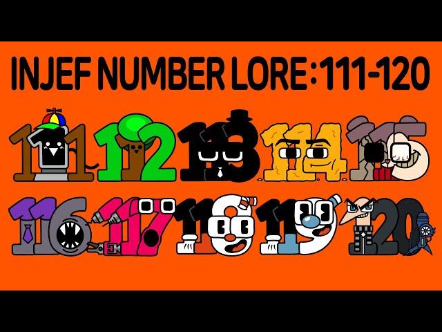 인제프 넘버로어 INJEF Number Lore (111-120)│Alphabet Lore meme